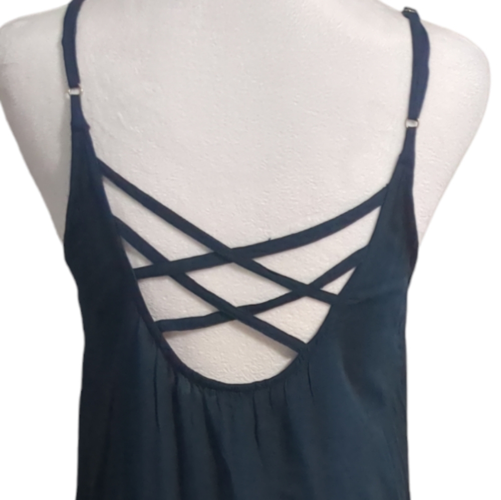 En Creme dress size S 100% Viscose colo blue and white tie dye - Picture 3 of 6